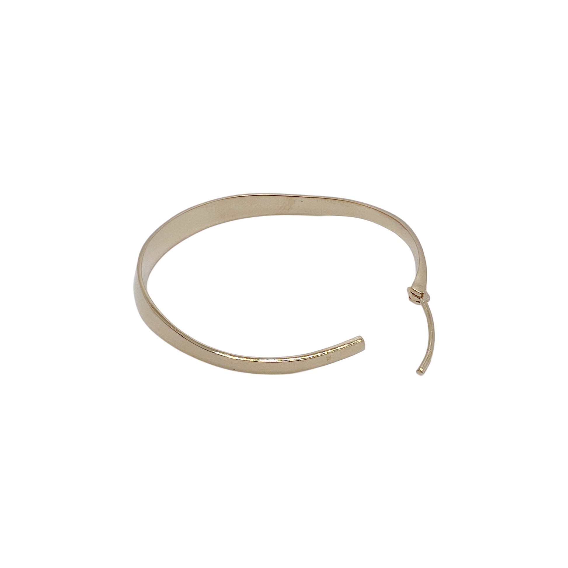 【Helena Rohner】round irregular gold plated brass hoops