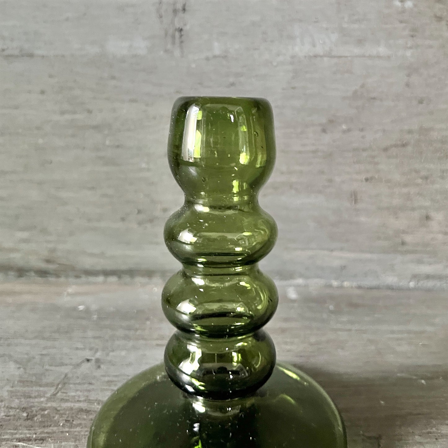 【La Soufflerie】フラワーベース Bougeoir Bulles Vert Fume