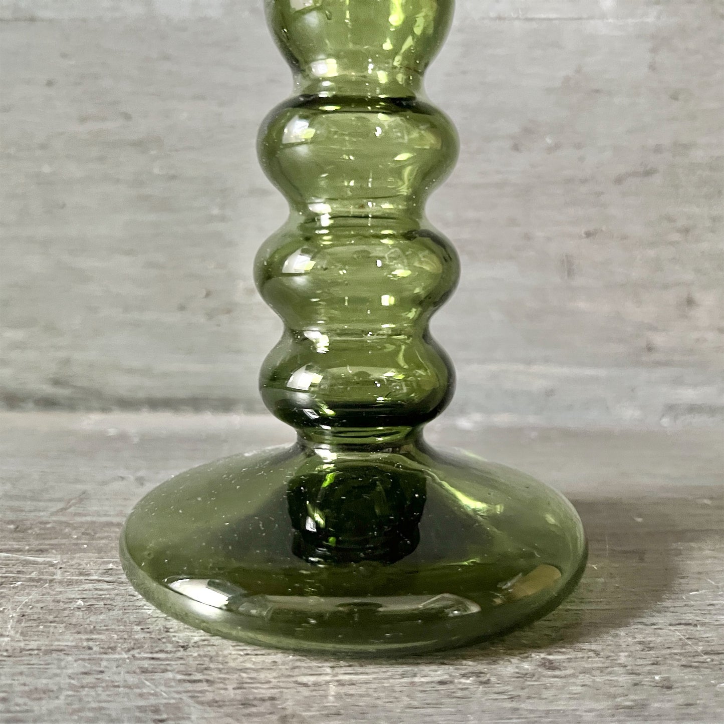 【La Soufflerie】フラワーベース Bougeoir Bulles Vert Fume