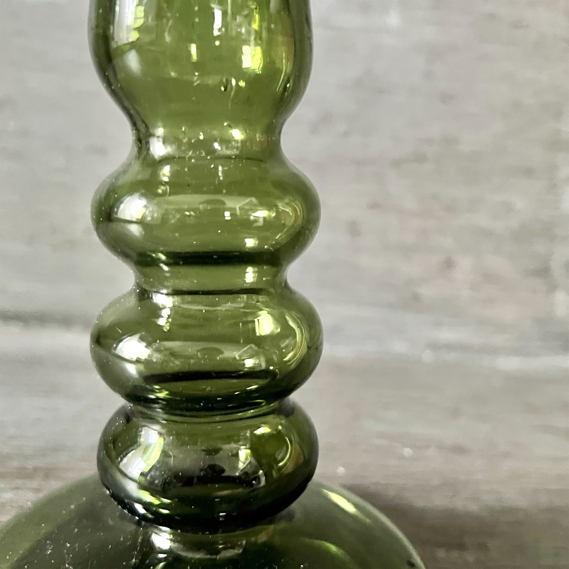 【La Soufflerie】フラワーベース Bougeoir Bulles Vert Fume