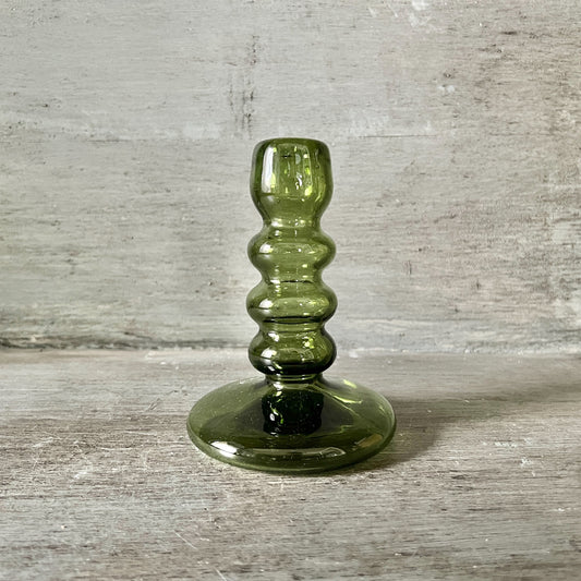 【La Soufflerie】フラワーベース Bougeoir Bulles Vert Fume