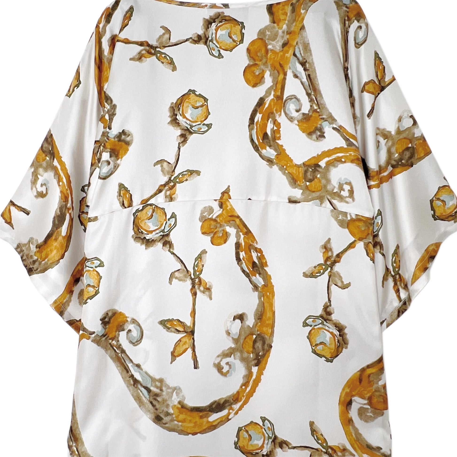 【La Prestic Ouiston】kimono-sleeved long dress with side slit