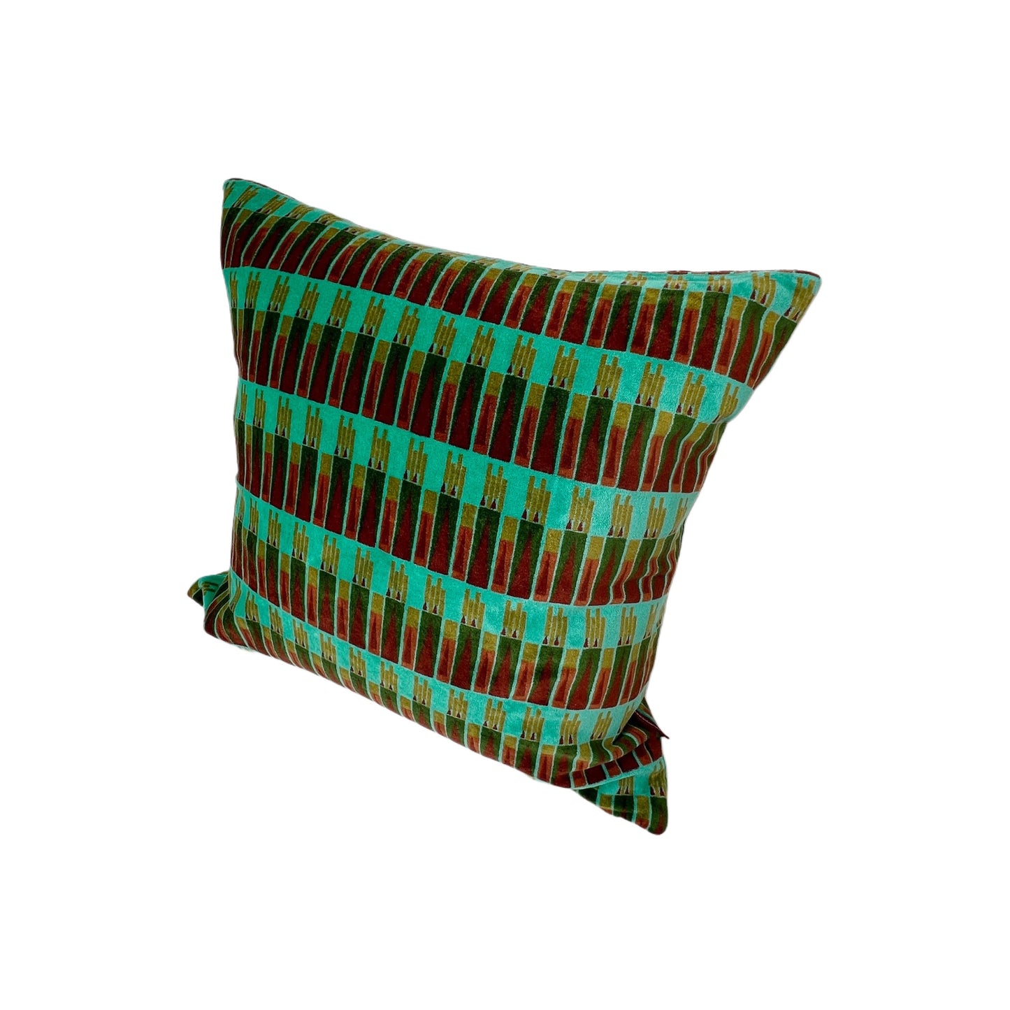 【Les Touristes】ベルベットクッションカバー velvet cushion square-green