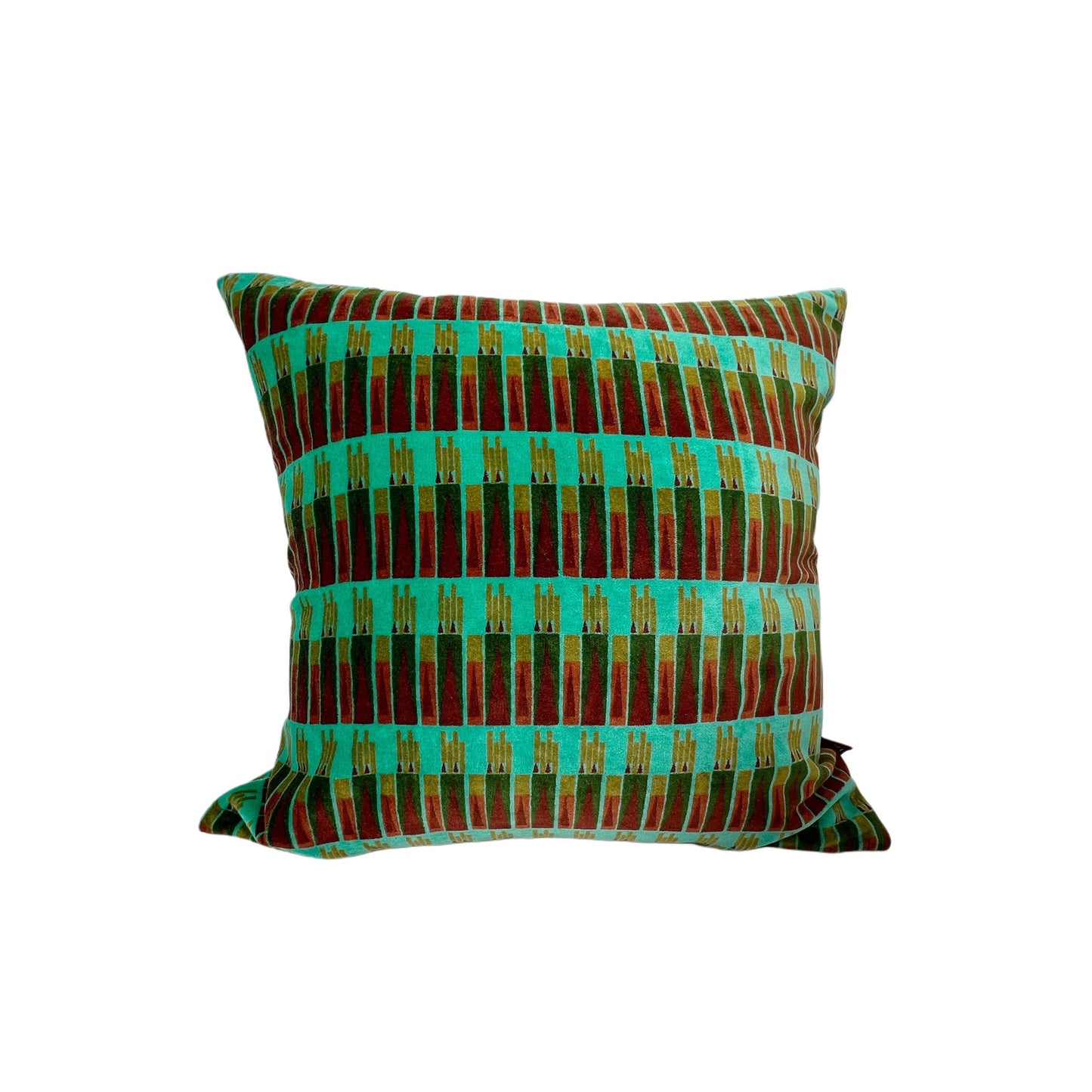 【Les Touristes】ベルベットクッションカバー velvet cushion square-green