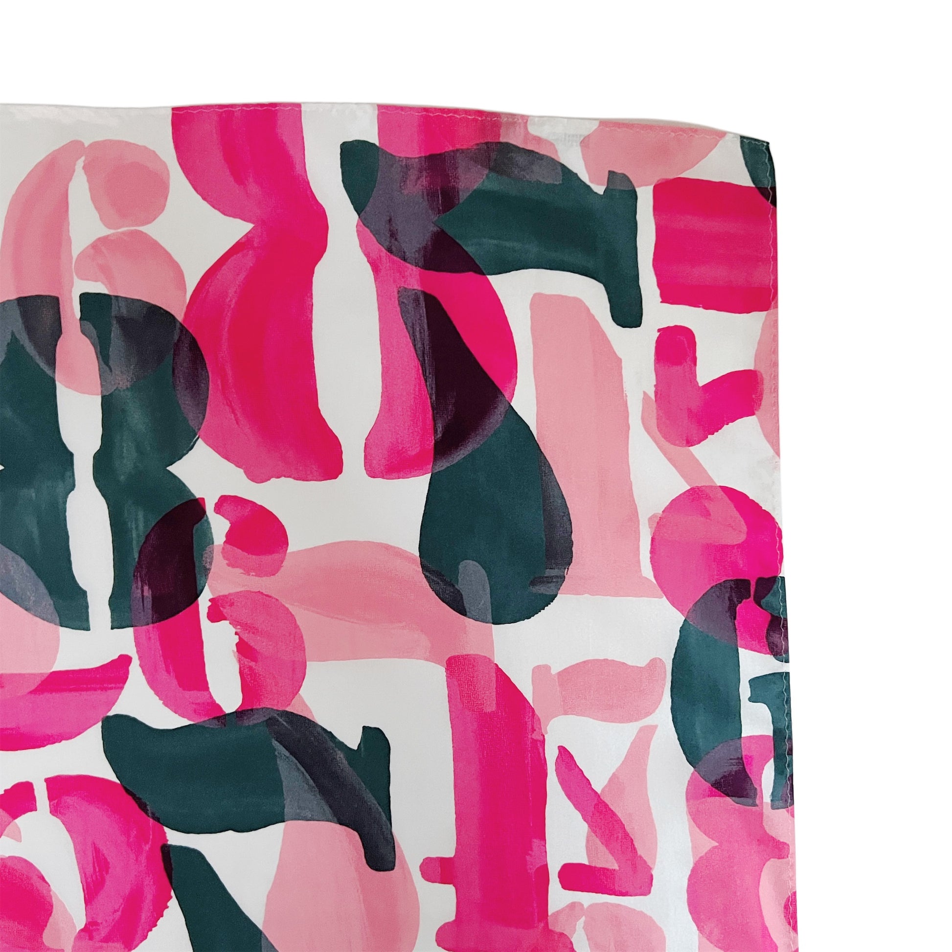 【Sayoko.M】silk scarf numbers pink