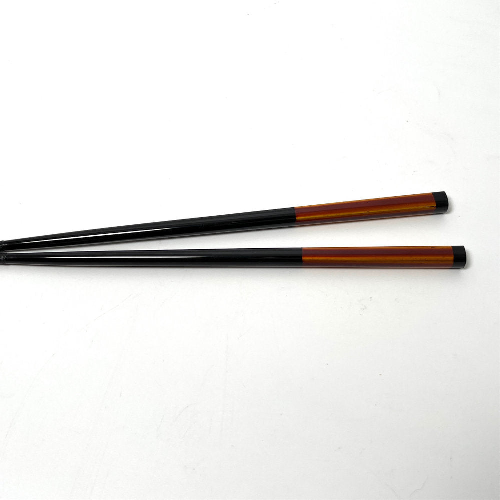 【塗師屋いち松】波涛箸_黒