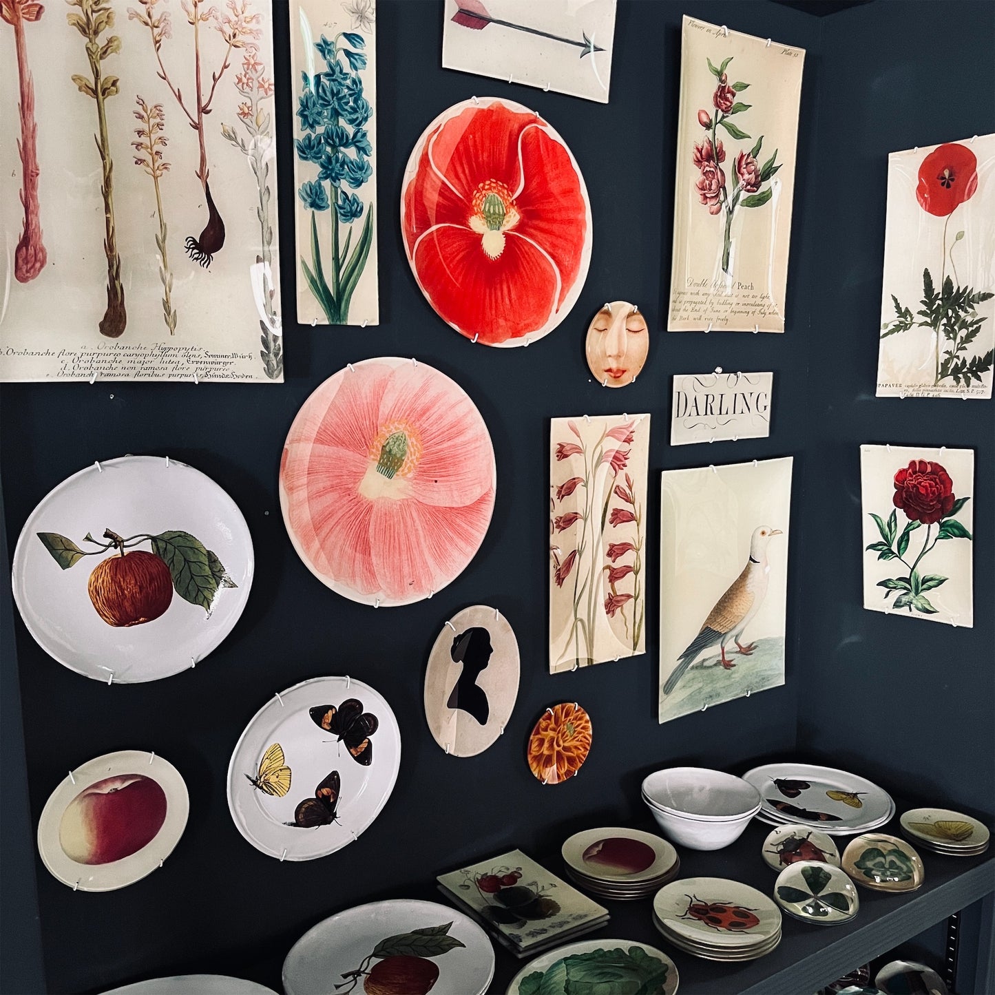 【JOHN DERIAN】デコパージュプレート Joanne (Darling)