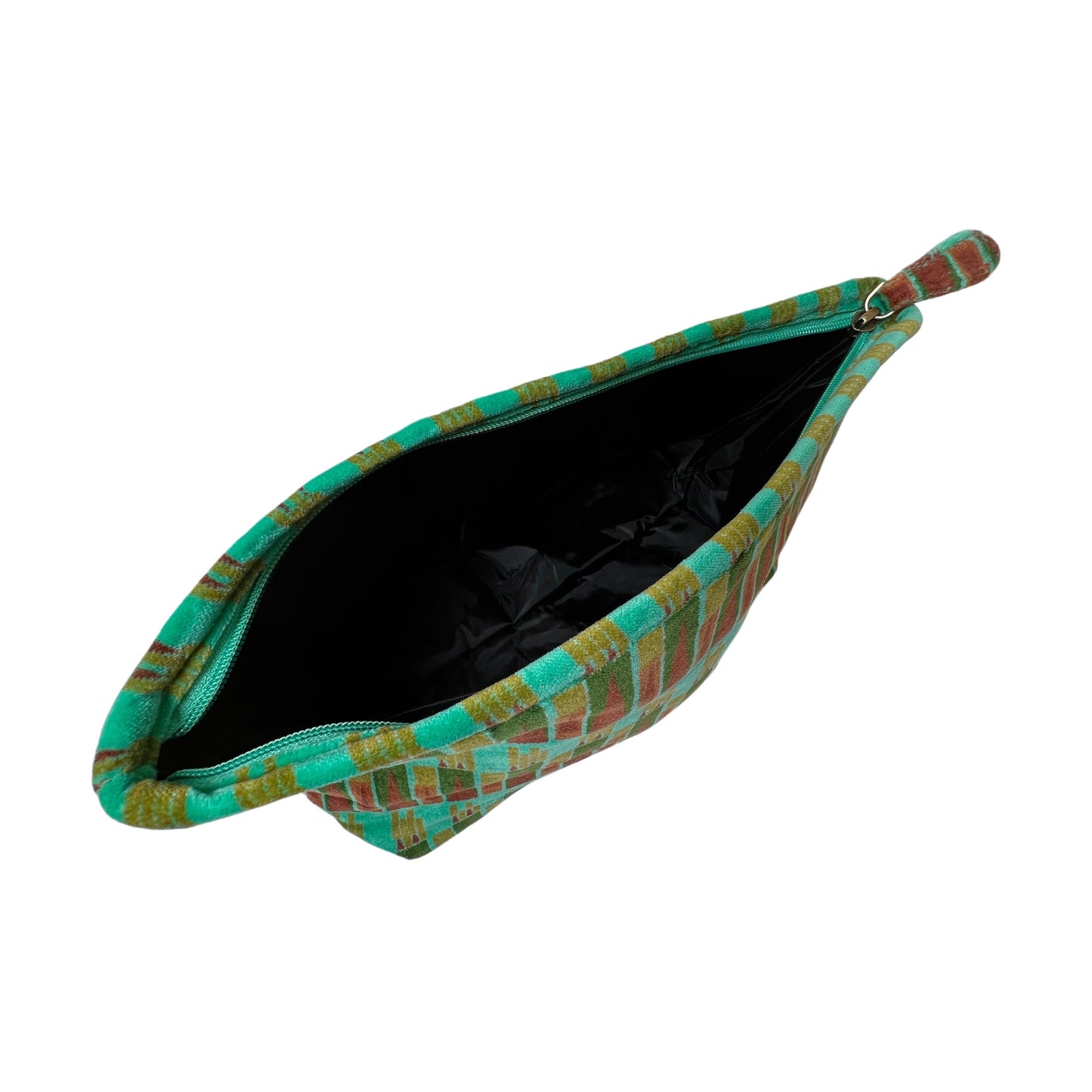 【Les Touristes】ベルベットポーチ velvet washbag-green