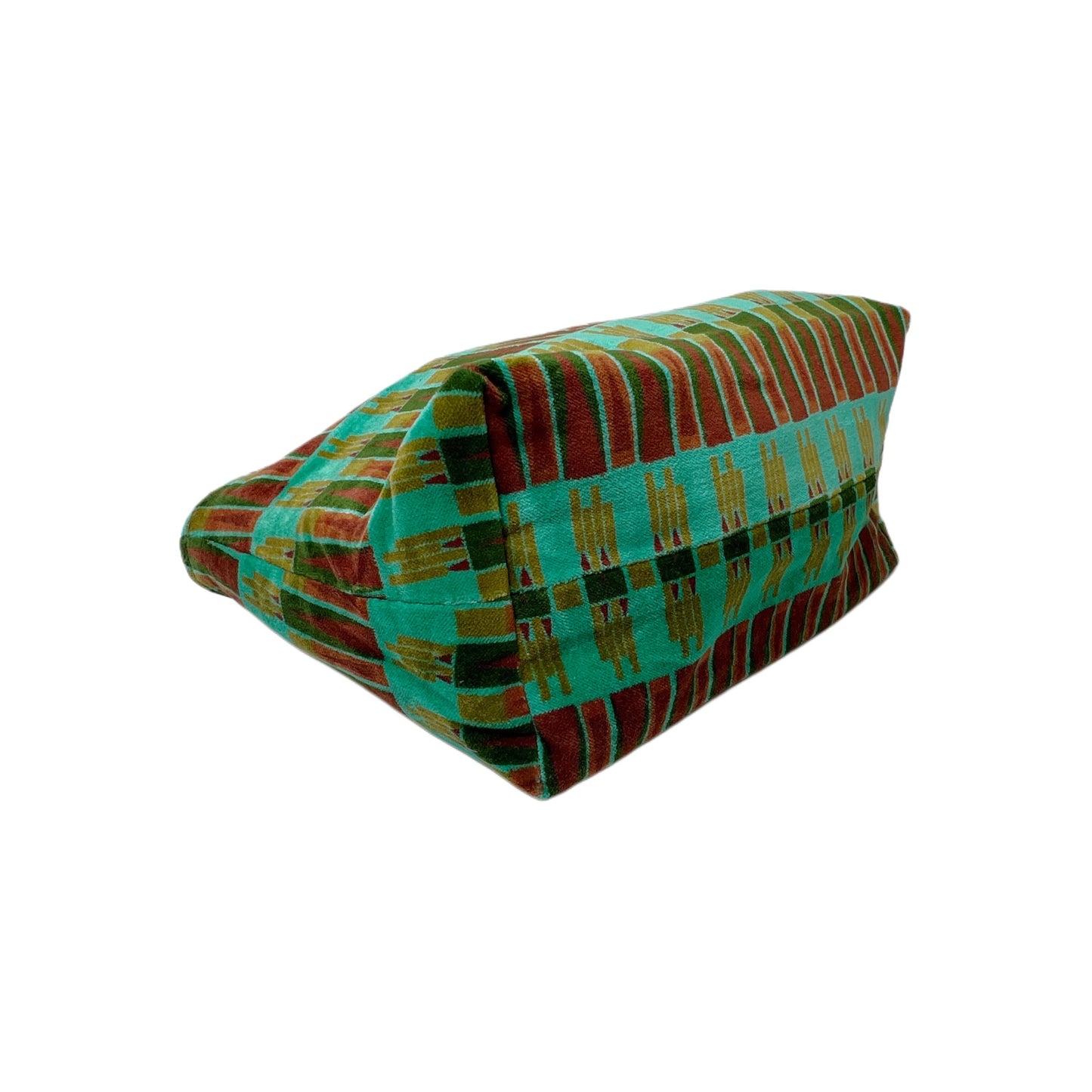 【Les Touristes】ベルベットポーチ velvet washbag-green