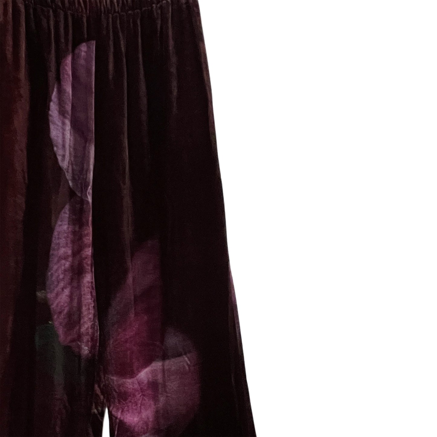 【colomba ledddi】Pants Coulisse_Silk velvet_Elleboro Bordeaux