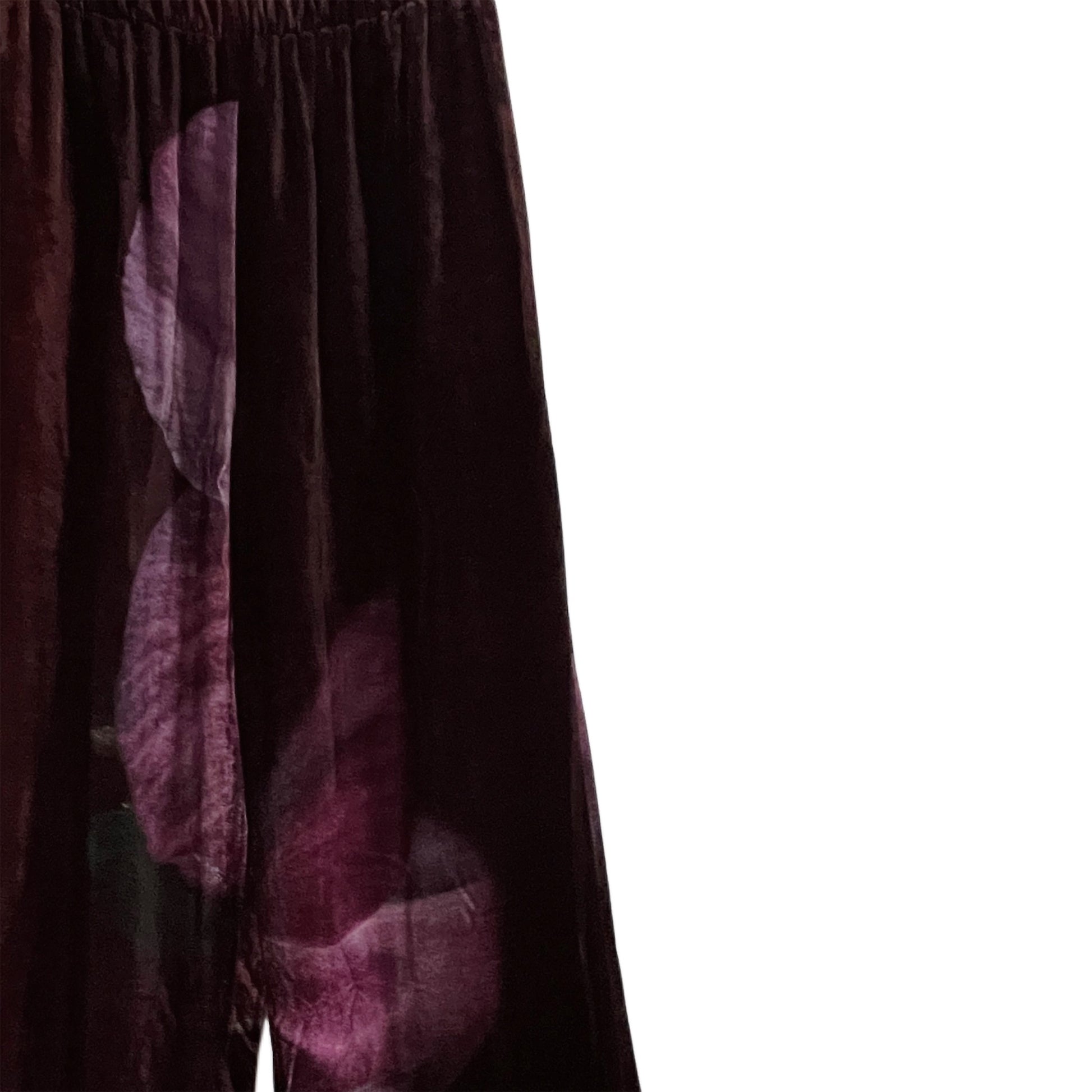 【colomba ledddi】Pants Coulisse_Silk velvet_Elleboro Bordeaux