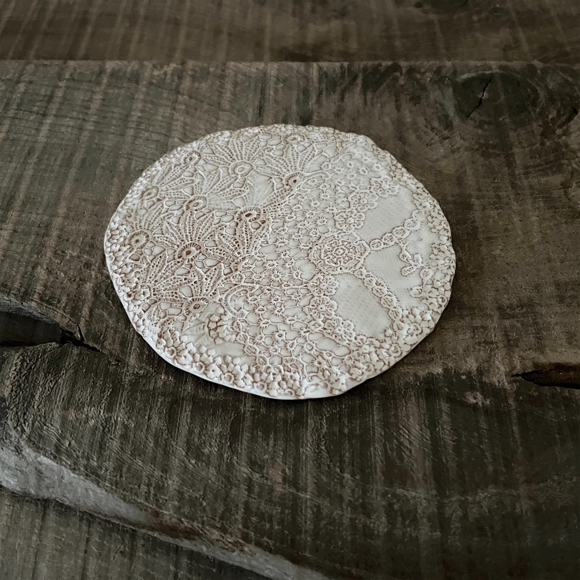 【 Valerie Casado】ソーサー Sous Tasse Simple_Rouge-2