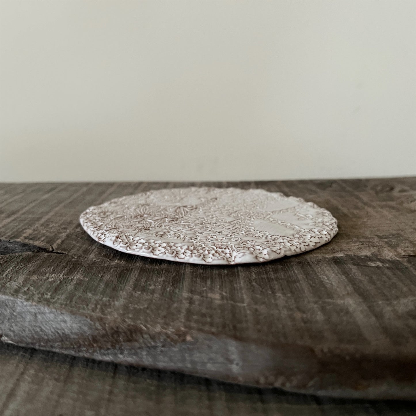 【 Valerie Casado】ソーサー Sous Tasse Simple_Rouge-2