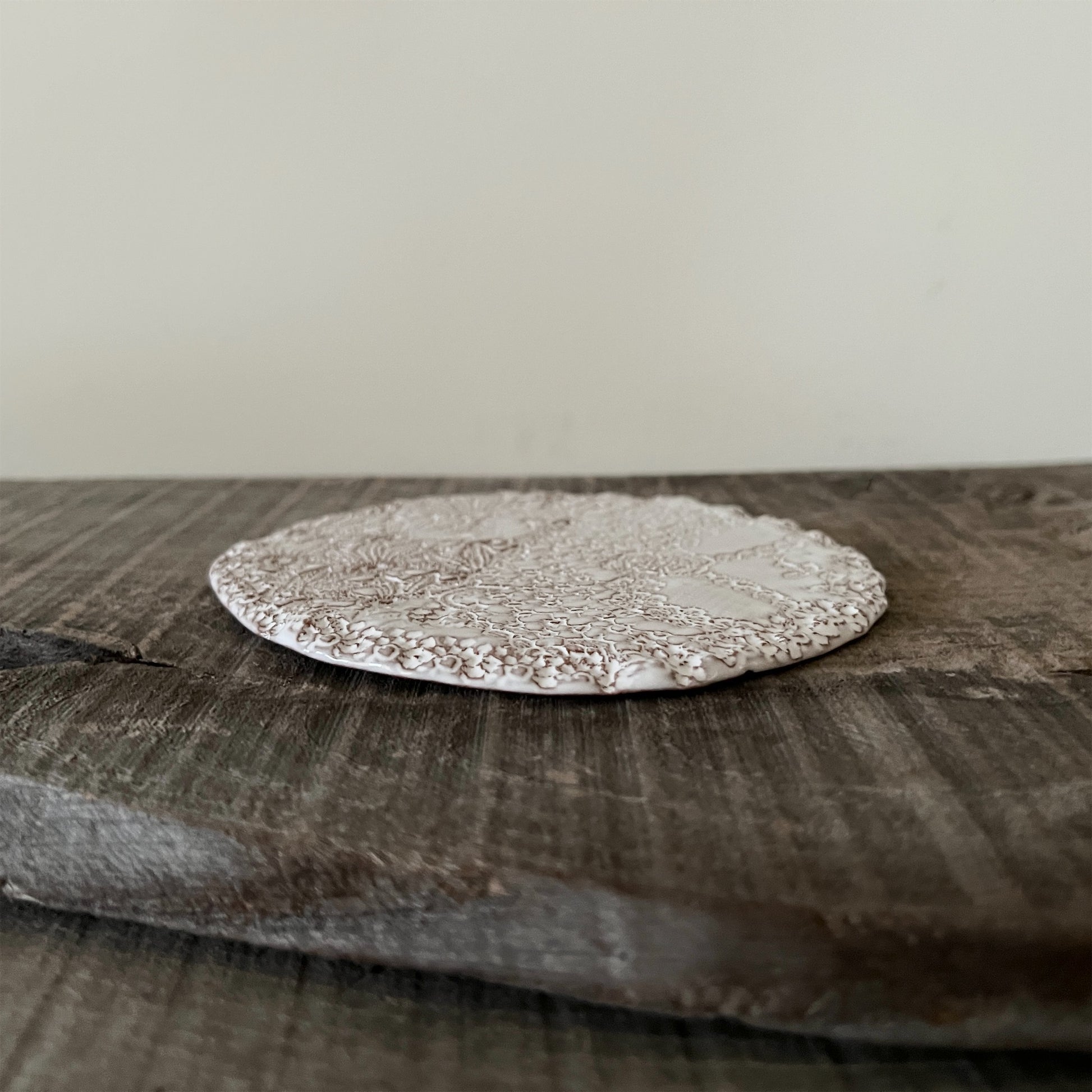 【 Valerie Casado】ソーサー Sous Tasse Simple_Rouge-2