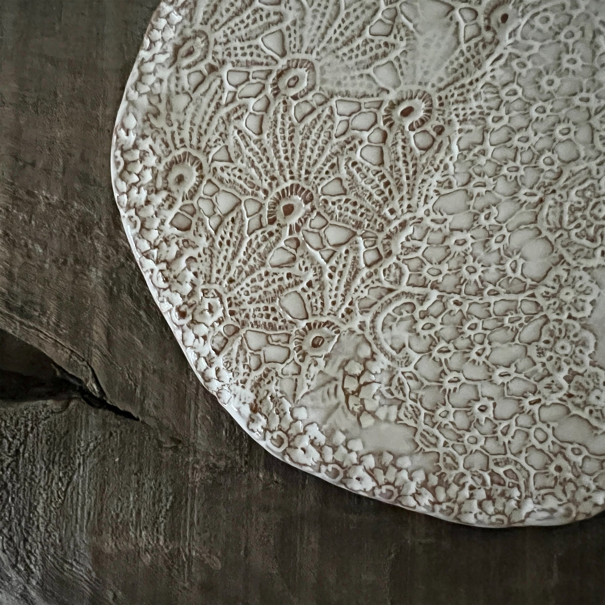 【 Valerie Casado】ソーサー Sous Tasse Simple_Rouge-2