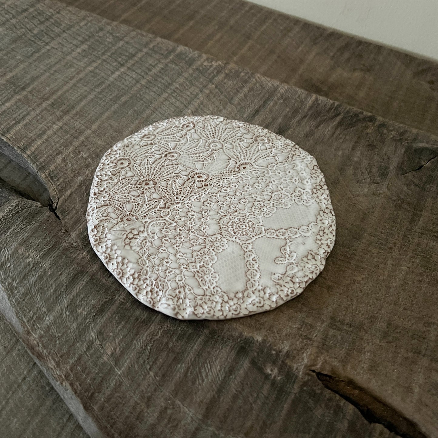 【 Valerie Casado】ソーサー Sous Tasse Simple_Rouge-2