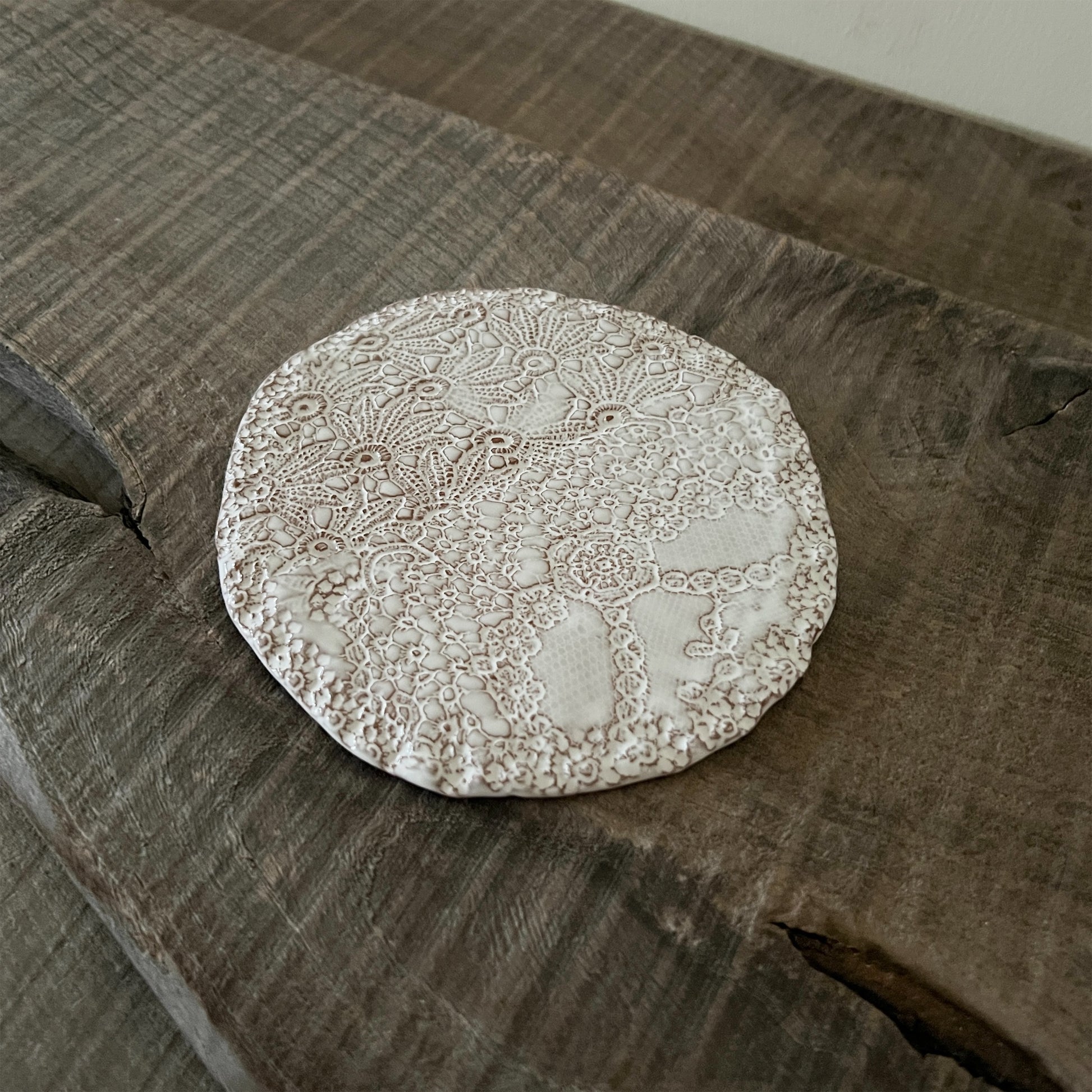 【 Valerie Casado】ソーサー Sous Tasse Simple_Rouge-2