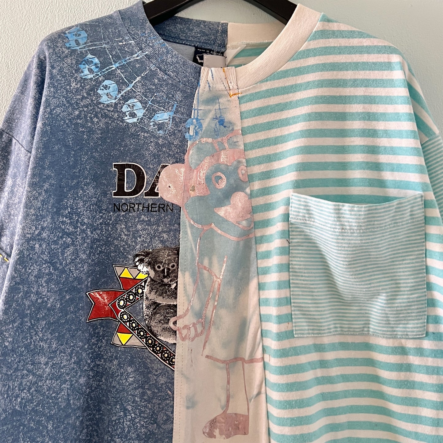 【nisai】古着解体再構築の遊園地のTシャツ R011