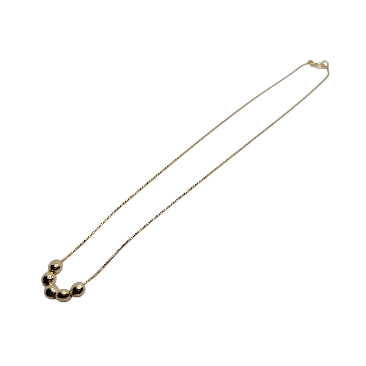 【Helena Rohner】small round gold plated brass beads necklace
