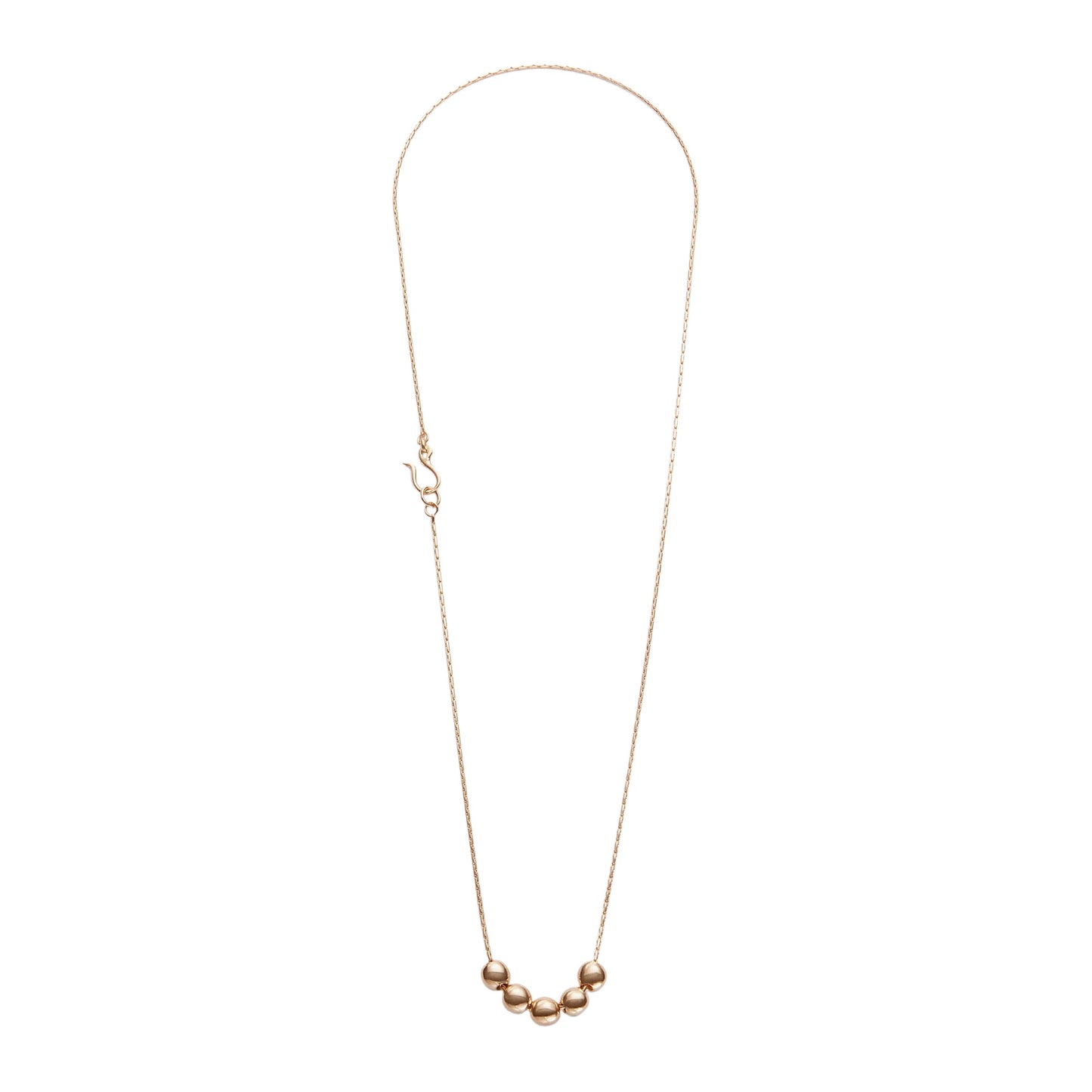 【Helena Rohner】small round gold plated brass beads necklace