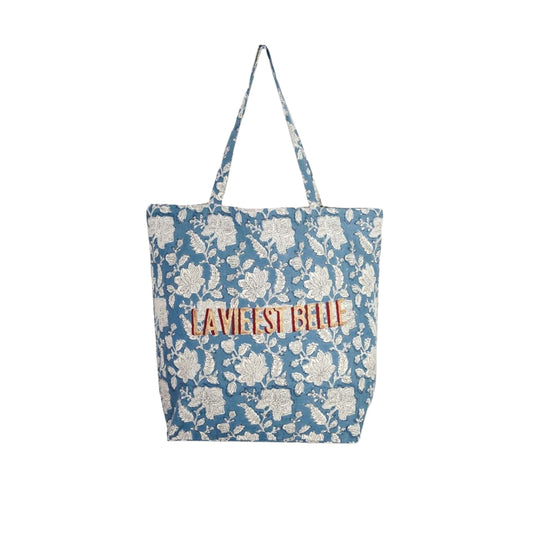 【Jamini】Rang Tote bag_La vie est belle