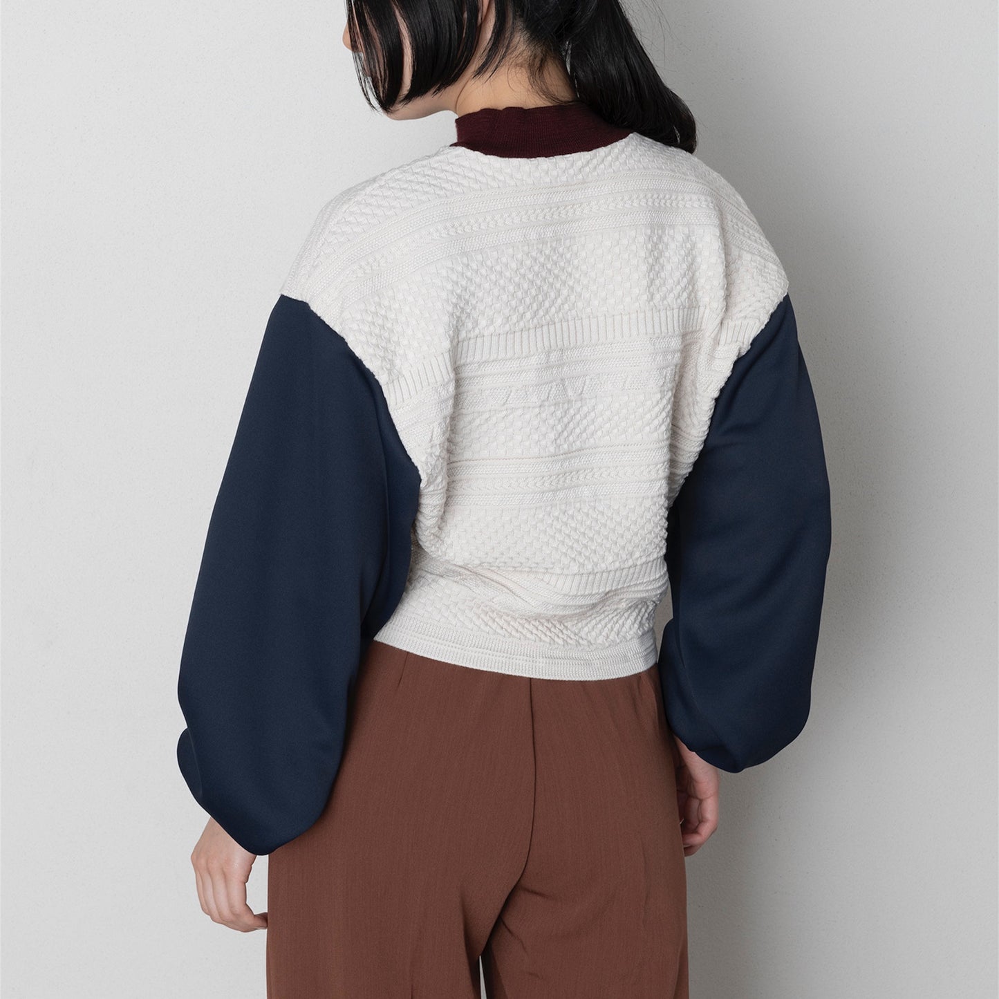 【TRICOTE】BUMPY SWITCH SWEATER