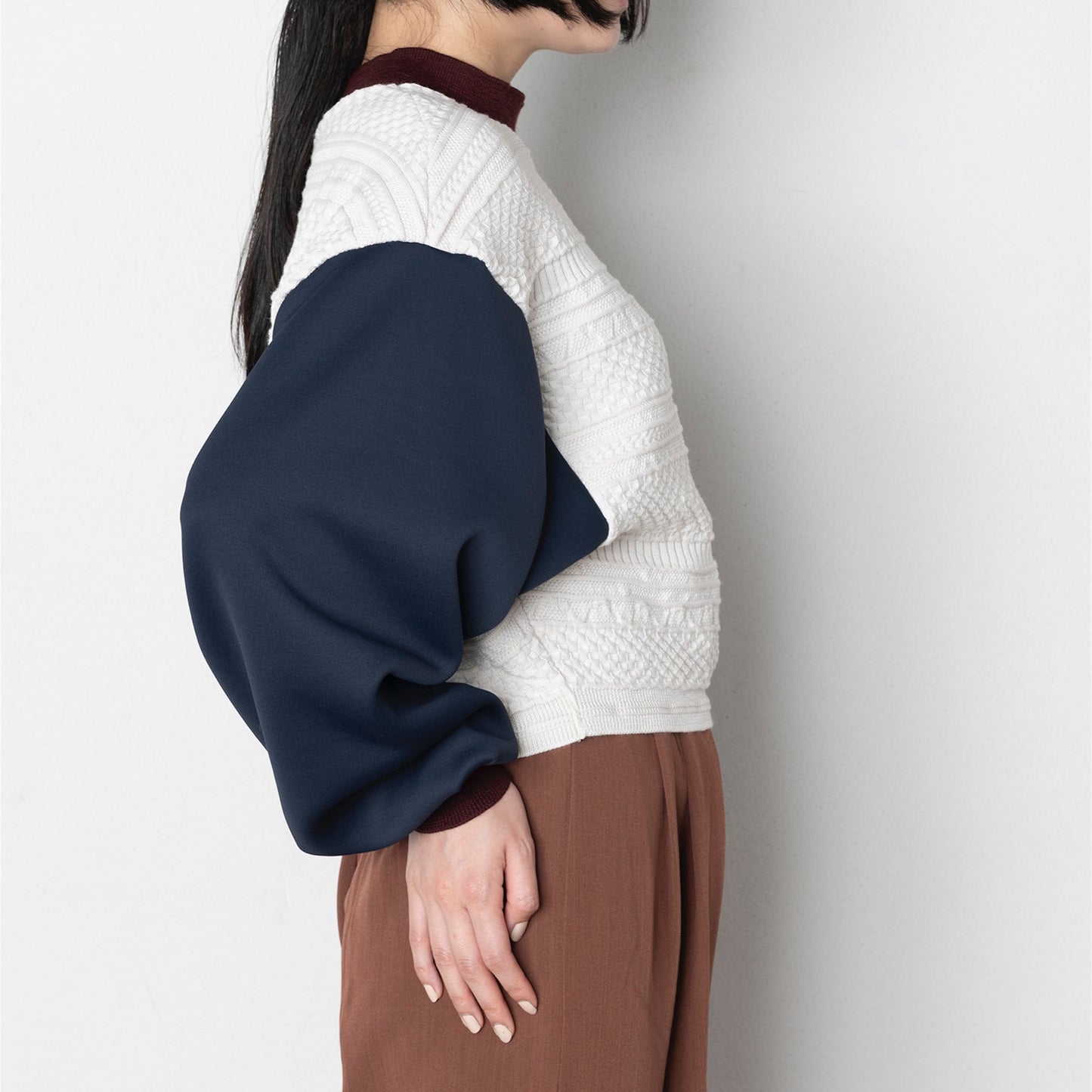 【TRICOTE】BUMPY SWITCH SWEATER