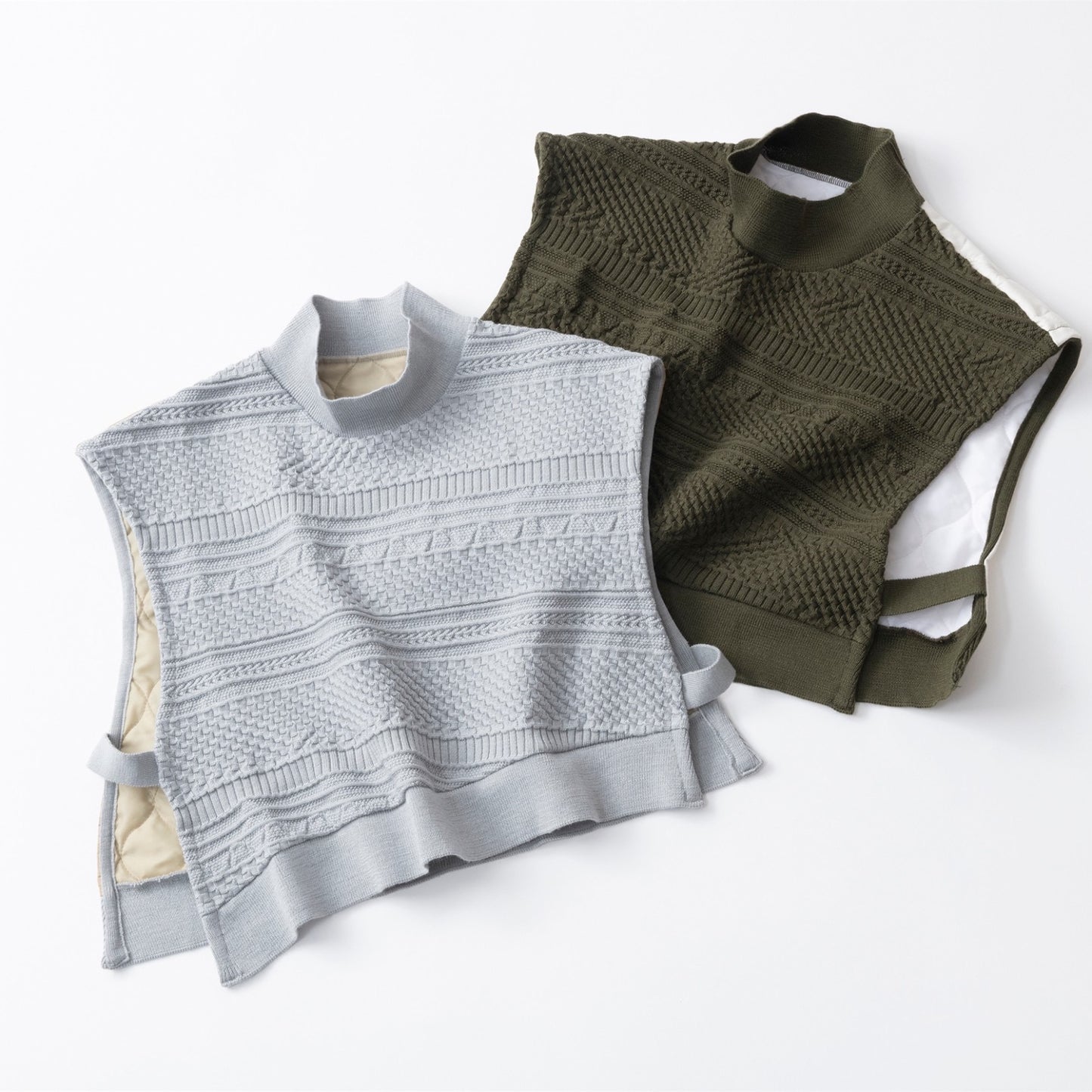 【TRICOTE】BUMPY SWITCH KNIT VEST