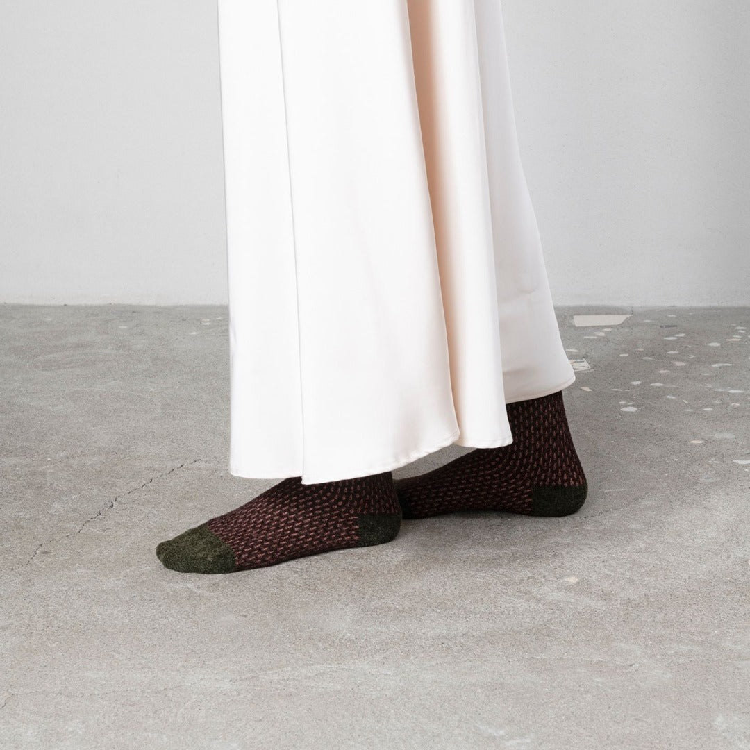 【TRICOTE】MESH GRID SOCKS