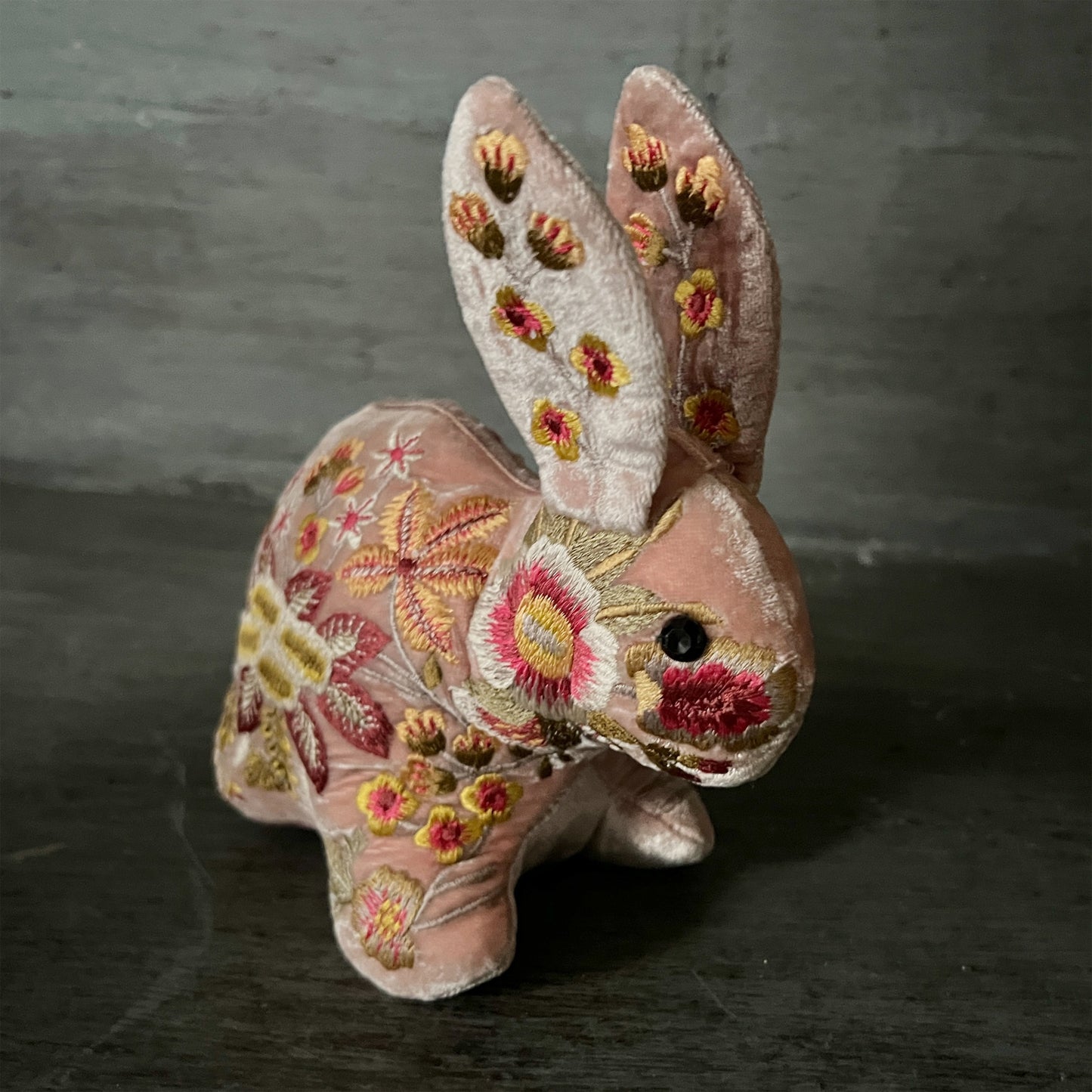 【Anke Drechsel】シルクベルベット Bunny_Old Rose