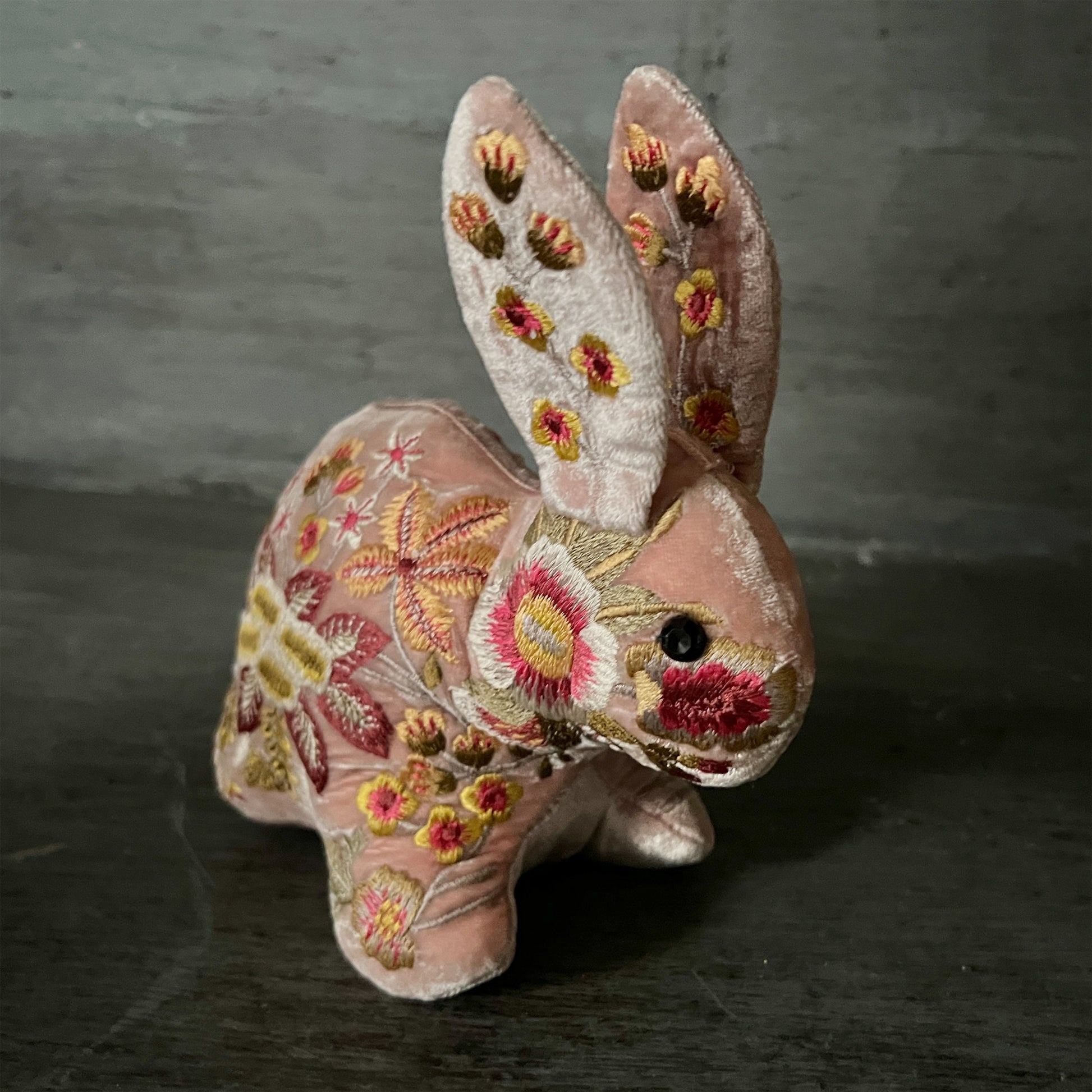 【Anke Drechsel】シルクベルベット Bunny_Old Rose