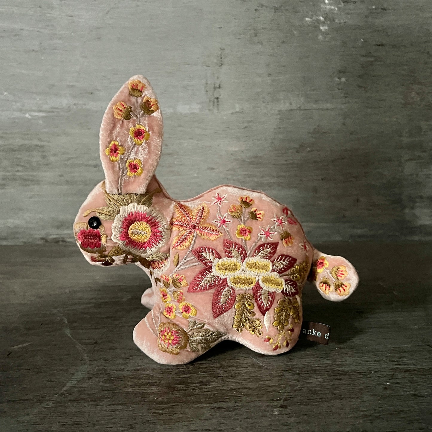 【Anke Drechsel】シルクベルベット Bunny_Old Rose