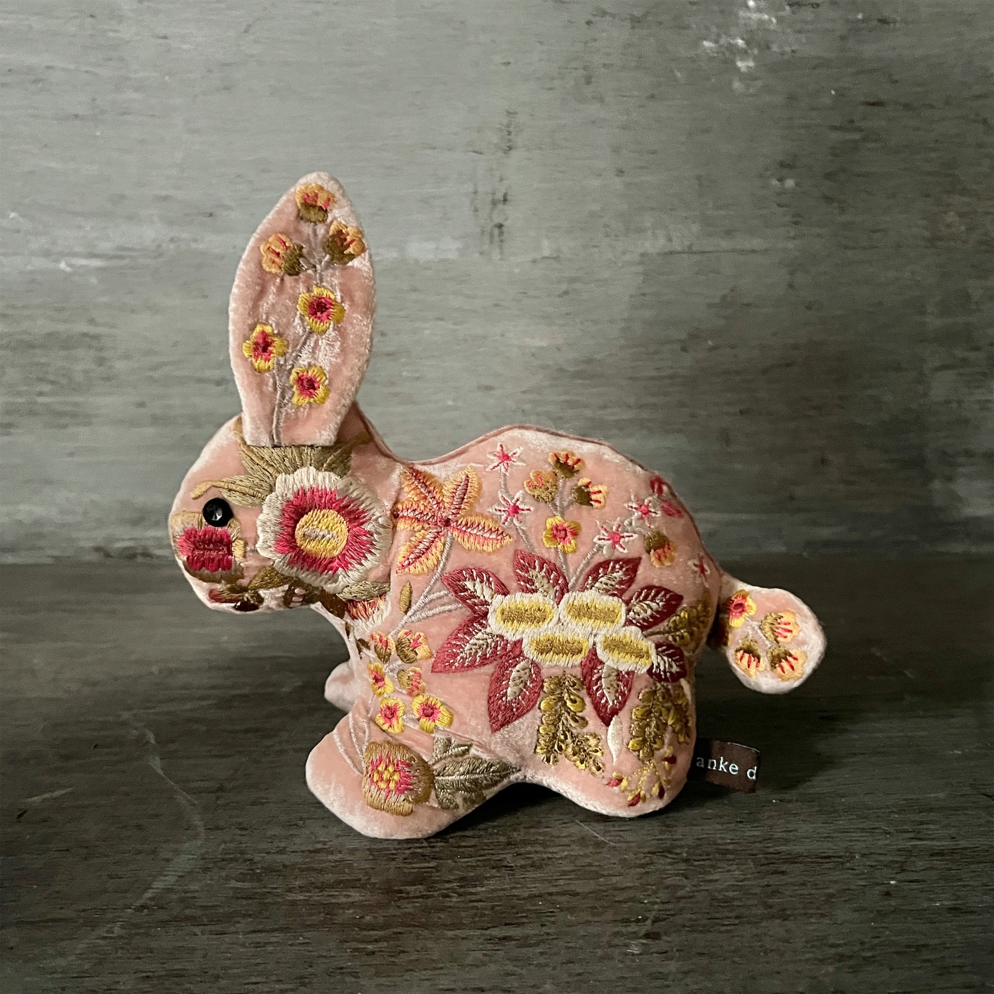 【Anke Drechsel】シルクベルベット Bunny_Old Rose