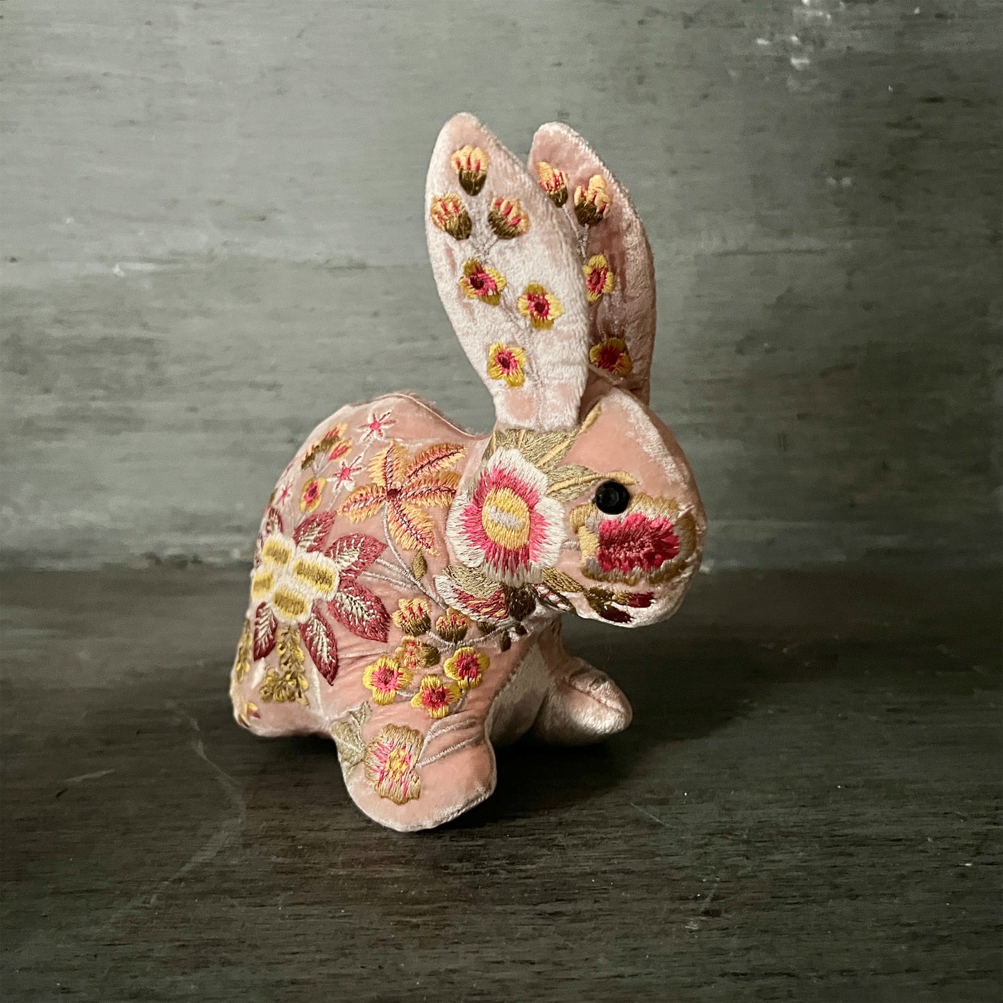 【Anke Drechsel】シルクベルベット Bunny_Old Rose