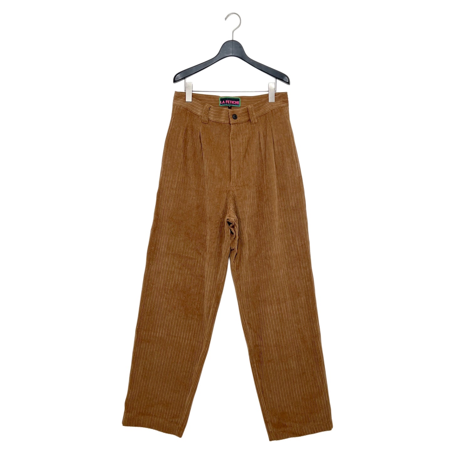 【LA FETICHE】Mens Style Pleated Tailored Corduroy Pant / brown