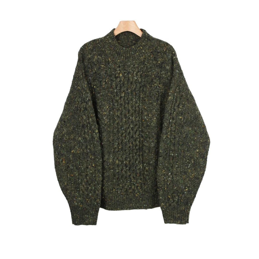 【ohta】green sweater kn-01G