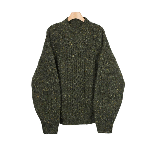 【ohta】green sweater kn-01G