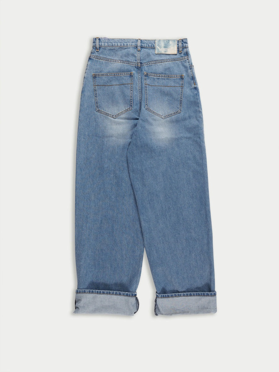 【LA FETICHE】stonewashed boyfriend jean s