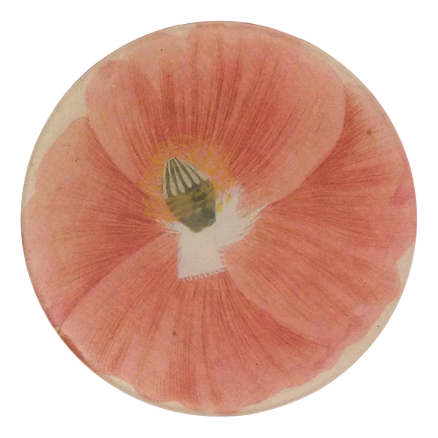 【JOHN DERIAN】デコパージュプレート Simple Pink Poppy (790D)_5R