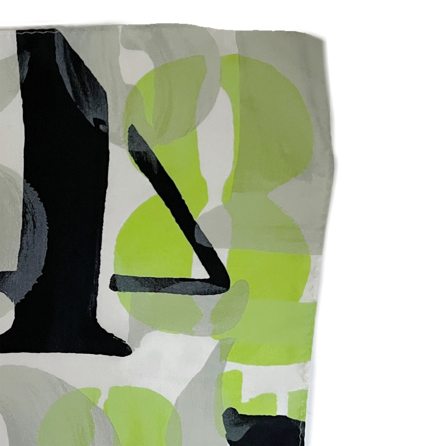 【Sayoko.M】silk scarf numbers green
