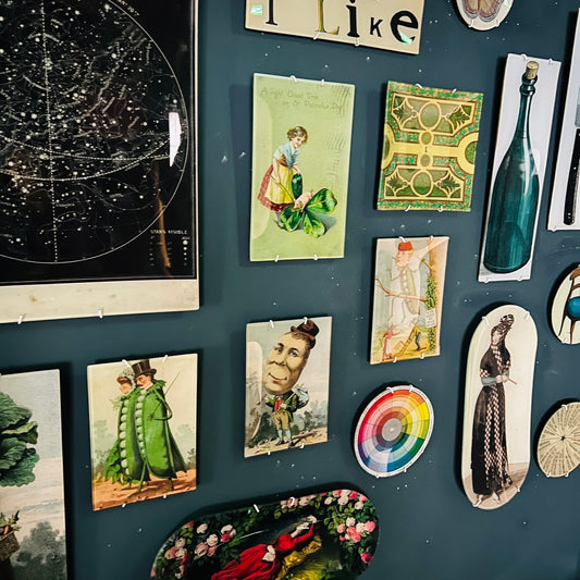 【JOHN DERIAN】デコパージュプレートChicory