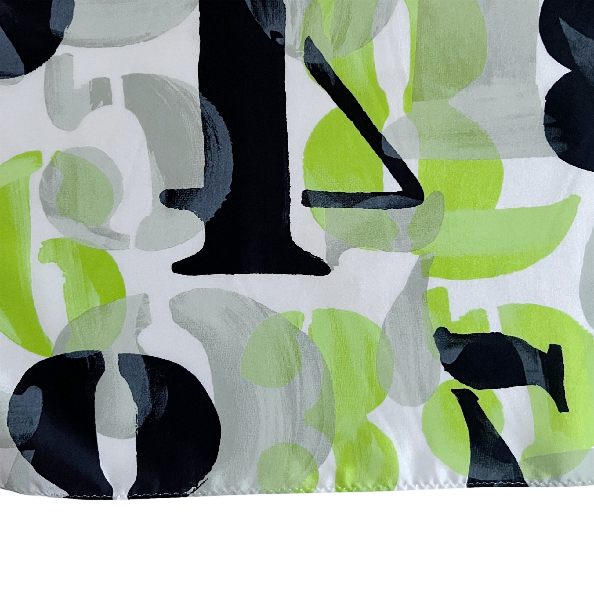 【Sayoko.M】silk scarf numbers green