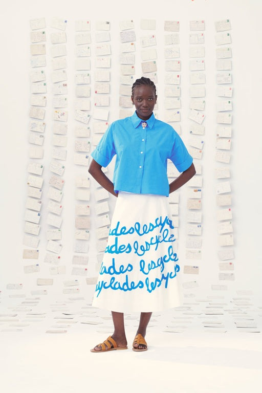 Mii Collection】hand woven solid organic cotton short sleeve/126