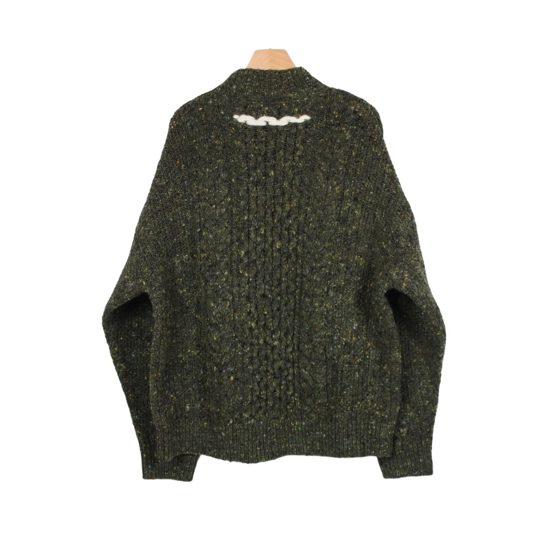 【ohta】green sweater kn-01G