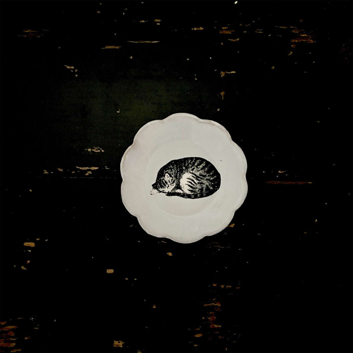 【Astier de Villatte】Small Sleeping Cat Dish