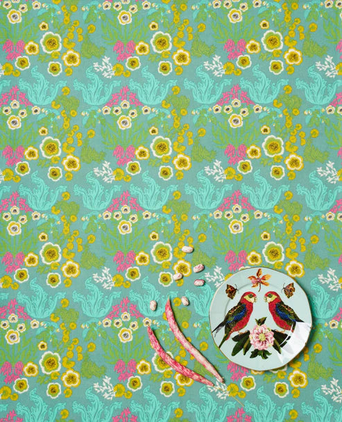 【Les Touristes】TABLE CLOTH L_swainston green