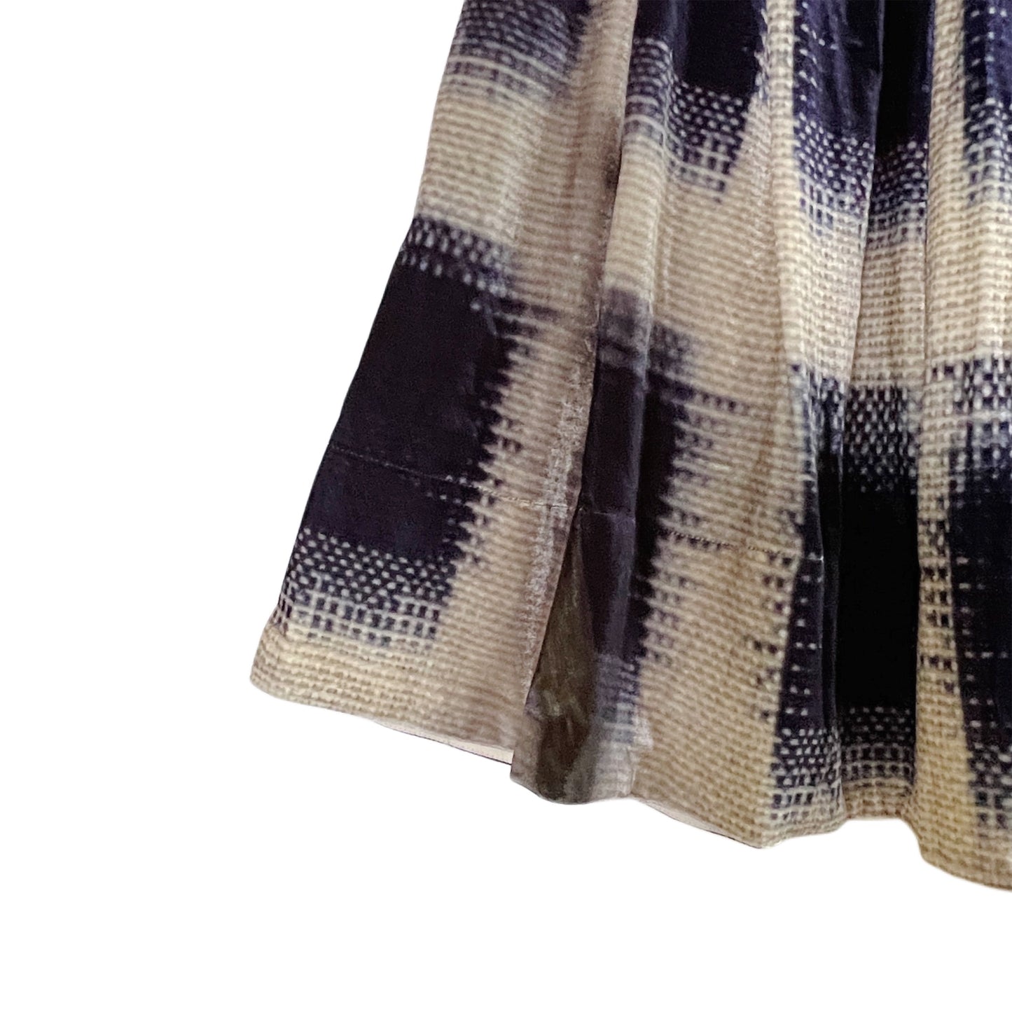 【colomba ledddi】Skirt_Gonna Martina_Silk velvet_Ikat Fiore Giallo