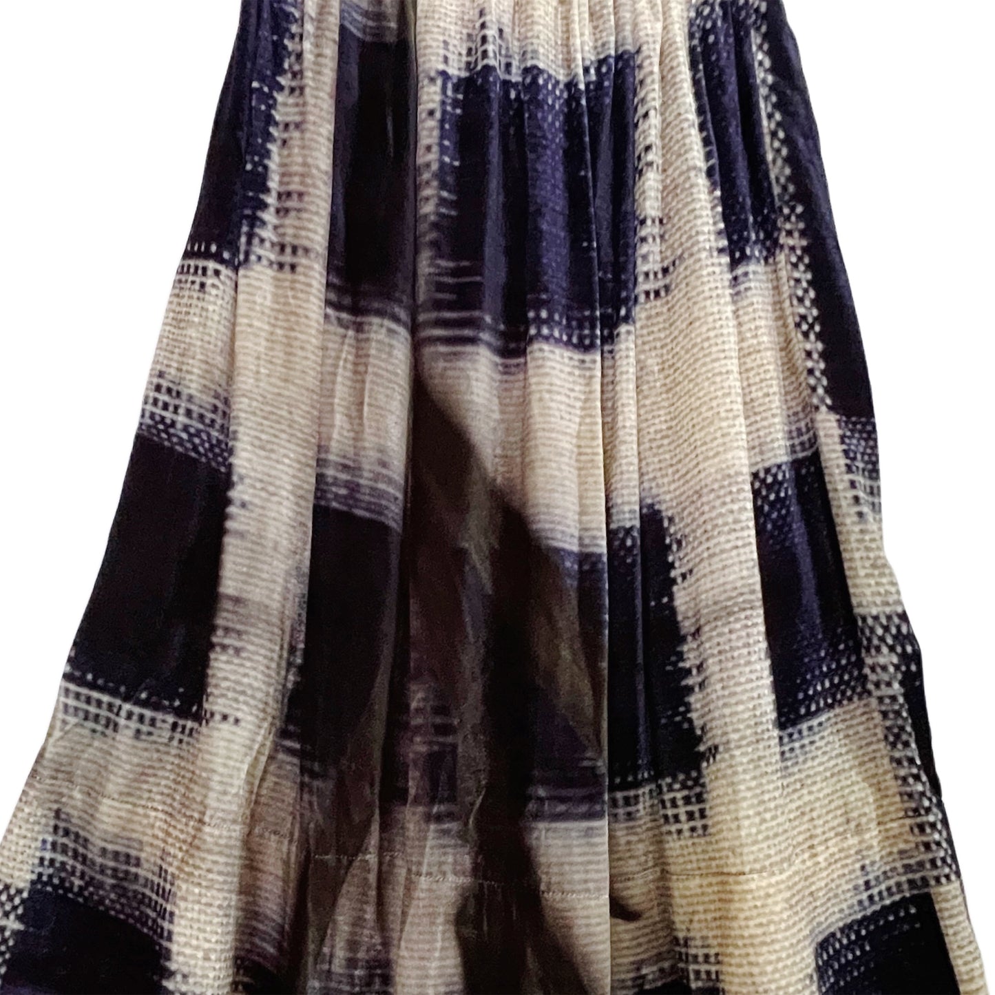 【colomba ledddi】Skirt_Gonna Martina_Silk velvet_Ikat Fiore Giallo