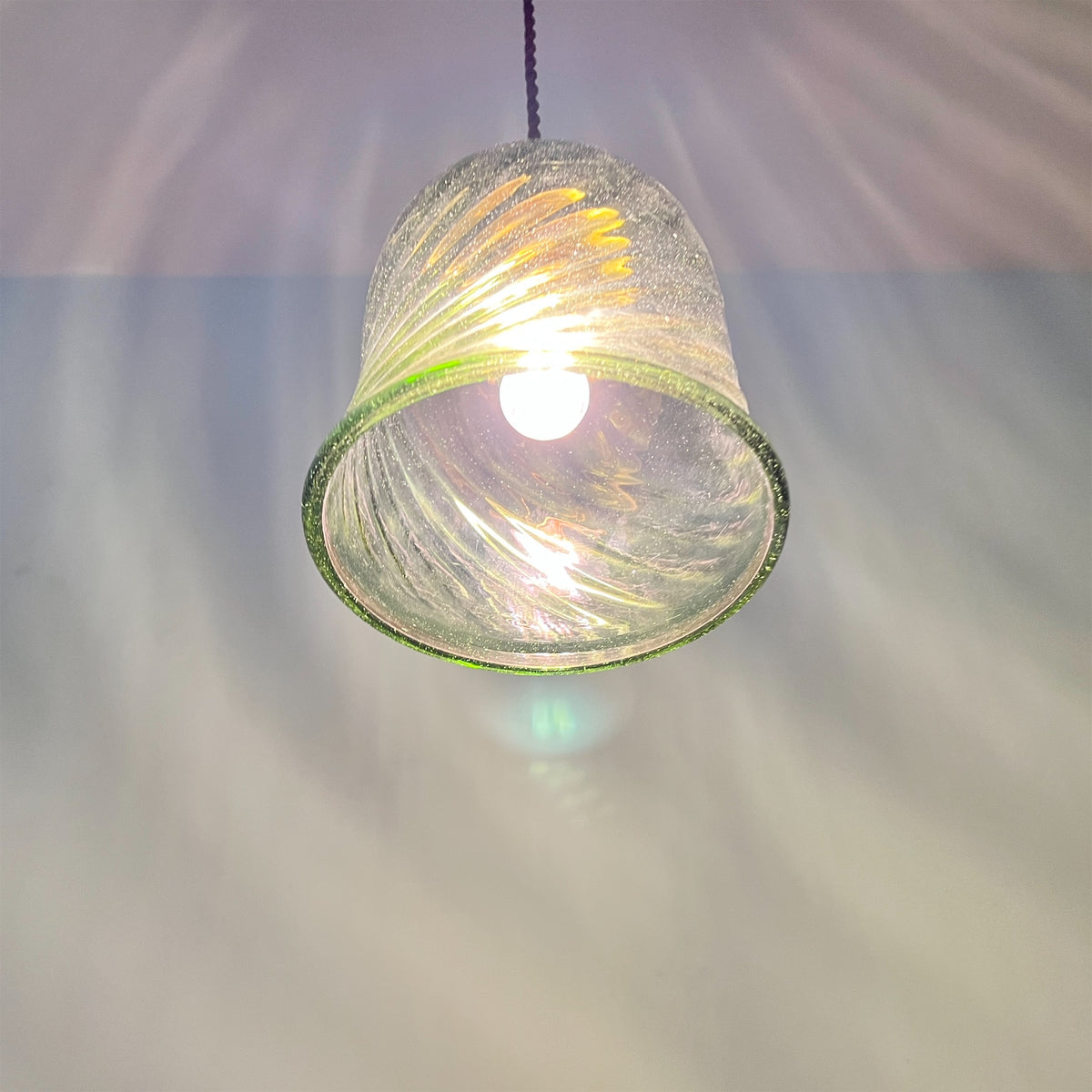 【La Soufflerie】ランプシェード Suspension Dome Vert Fume