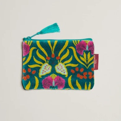 【Les Touristes】SMALL FLAT ZIP PURSE _muguet bayou
